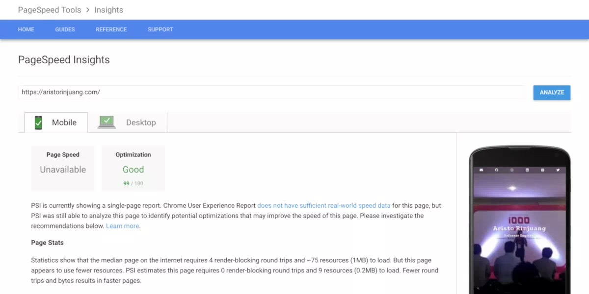 PageSpeed