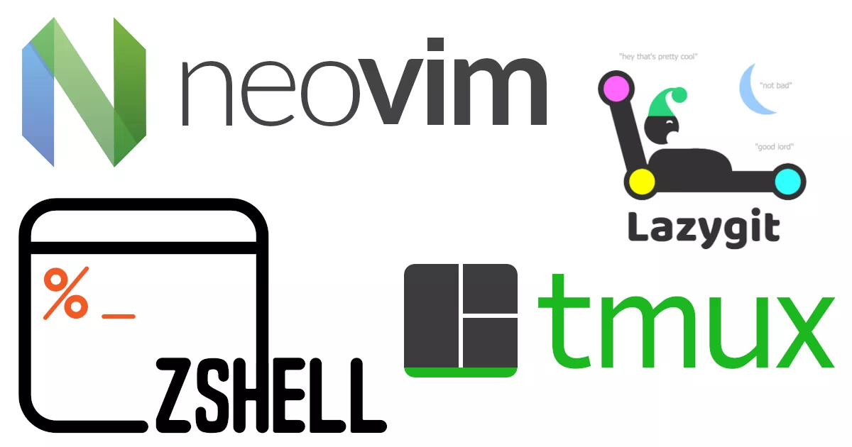Neovim + Tmux + Zsh + Lazygit